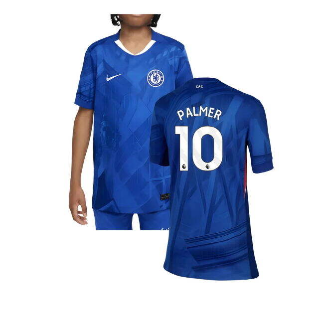 2025-20 Chelsea Home Football Kit Palmer Printing L M S Kids