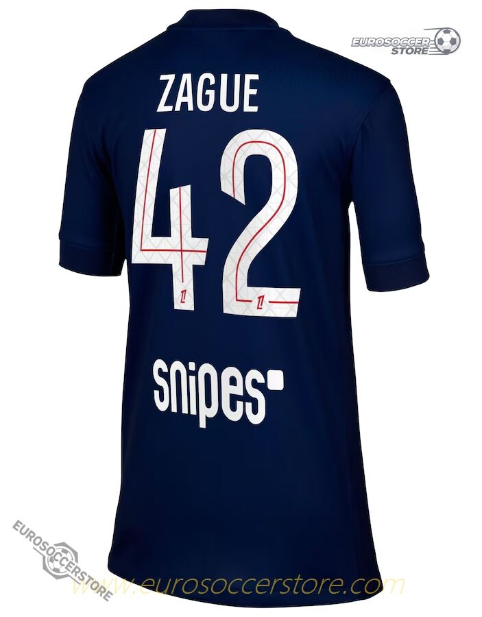 PSG Home Zague 42 Football Jersey for the 25-26 Season