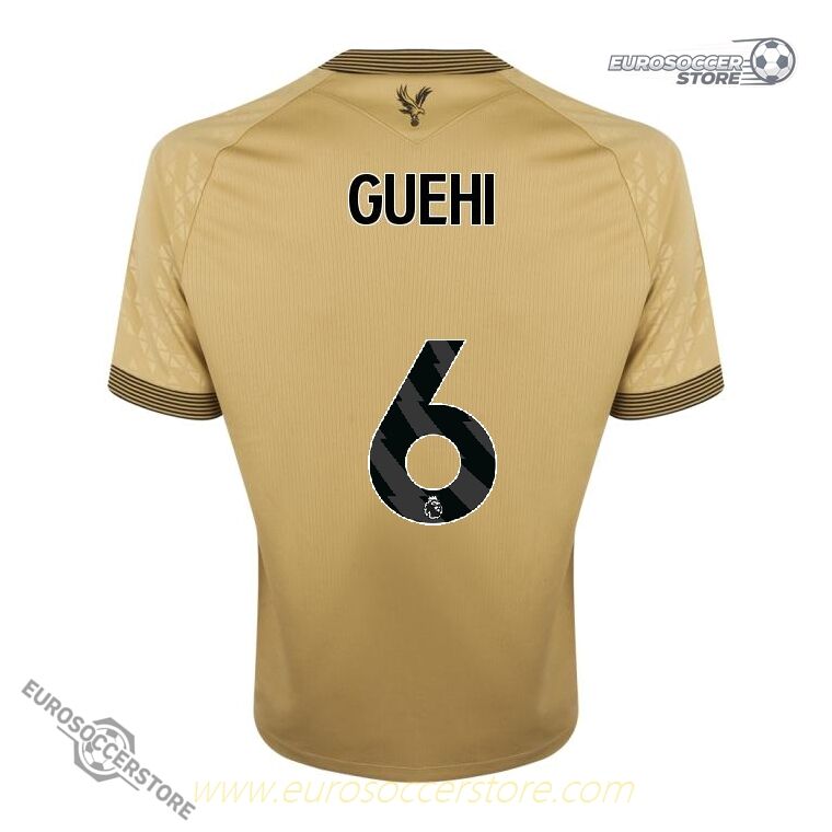 Away Jersey of Crystal Palace for 25-26 Season with GUEHI 6 on It