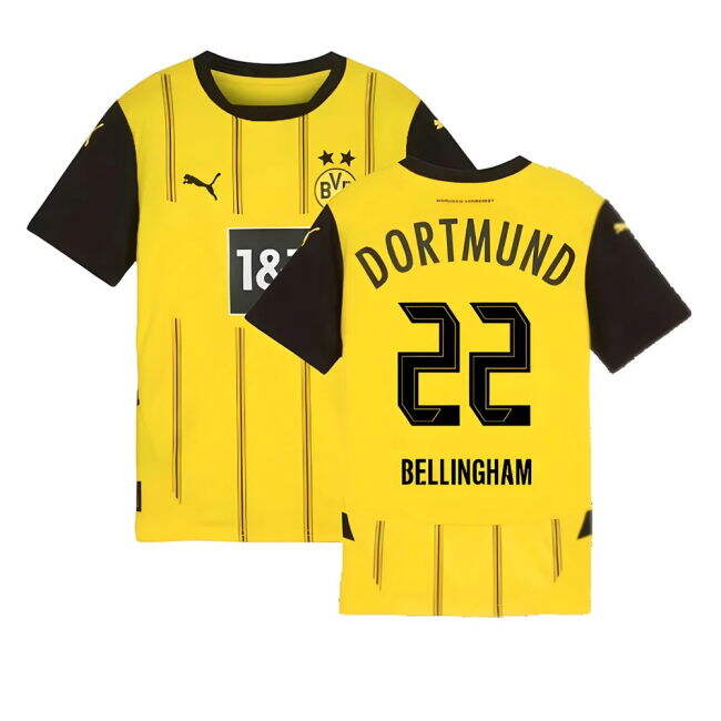 Borussia Dortmund Official 2024-2025 Home Soccer Jersey - Var7-3