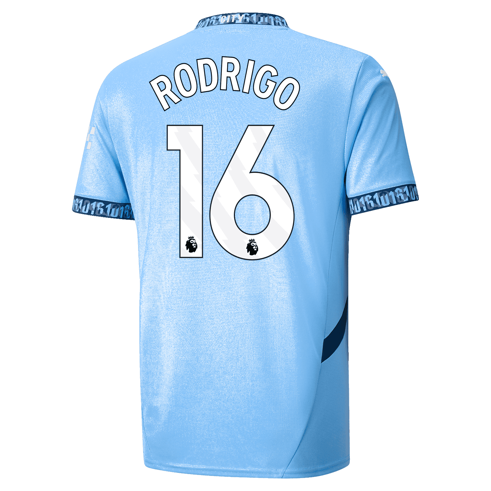 Rodrigo's 2024-25 Home Jersey, Number 16, for Manchester City