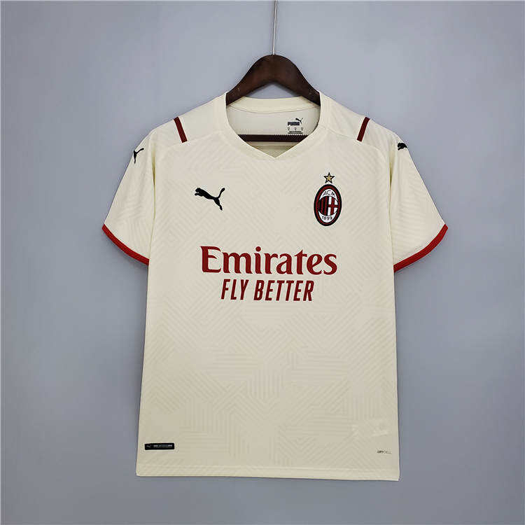 AC Milan 21-22 Away Yellow Soccer Jersey Football Shirt - Official