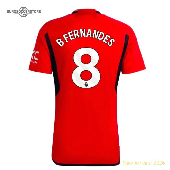 Superior Football Premier League Team B Fernandes Home Jersey Textile