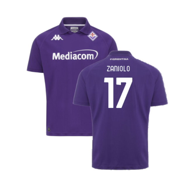 Top Tier Match Day Fiorentina Fiorentina Home Shirt Zaniolo #17 La...
