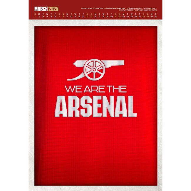 2025-2026 Arsenal Football Club Home Kit