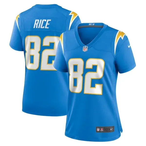 None Brenden Rice Game Jersey - Blue | NFL Player Jersey | NFL Footbal