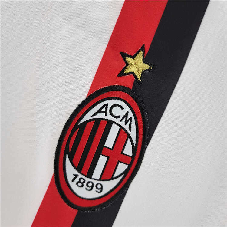 11-12 AC Milan White Retro Football Shirt Soccer Jersey - Official