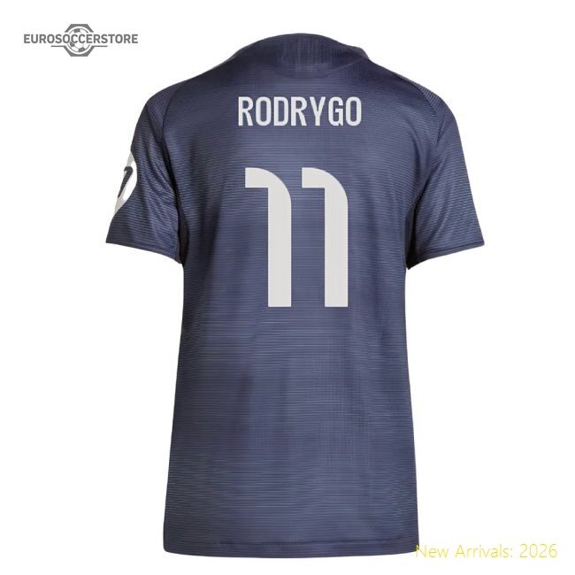 2025-2026 Real Madrid Away Authentic Jersey Rodrygo Advanced Textile