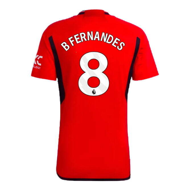 Top Tier Football Man Utd Home Shirt B Fernandes #8 Modern Style P...
