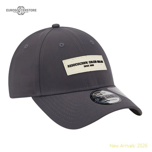 2023-2024 Ac Milan Repreve 9forty Adjustable Cap (dark Grey)