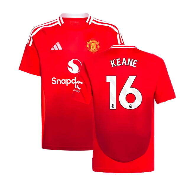 2024-2025 Man Utd Home Shirt (Kids) (Keane 16) (Limited Edition)