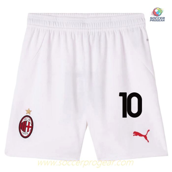AC Milan Kids Editionren's Home Football Soccer Jersey Team Jersey 2024-25 Edition Rafa Leão White