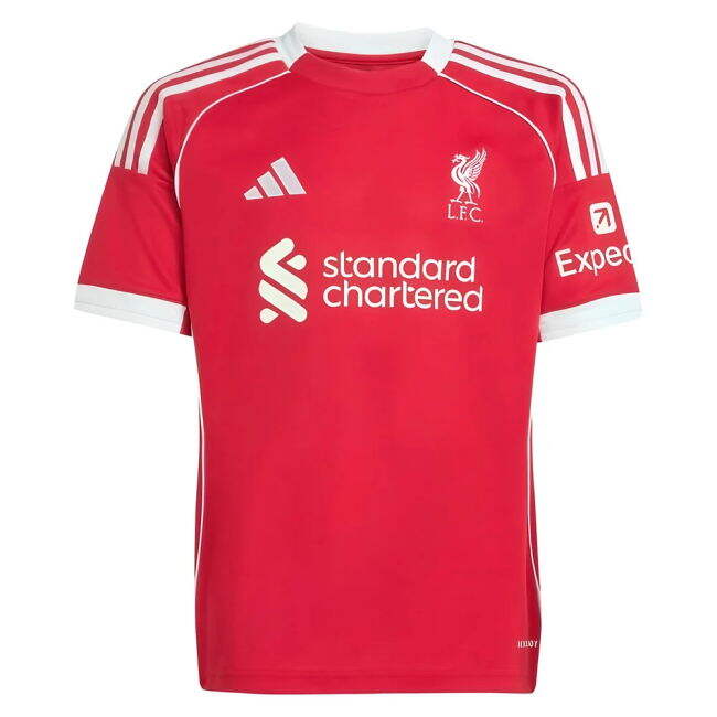 Official 2025-2026 Liverpool English Football Home Kit (Kids)