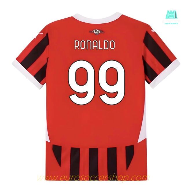2024-2025 AC Milan Home Shirt (Kids) (Ronaldo 99)