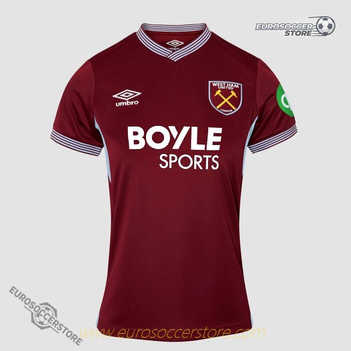 West Ham United Home Women's Jersey for the 25-26 Season