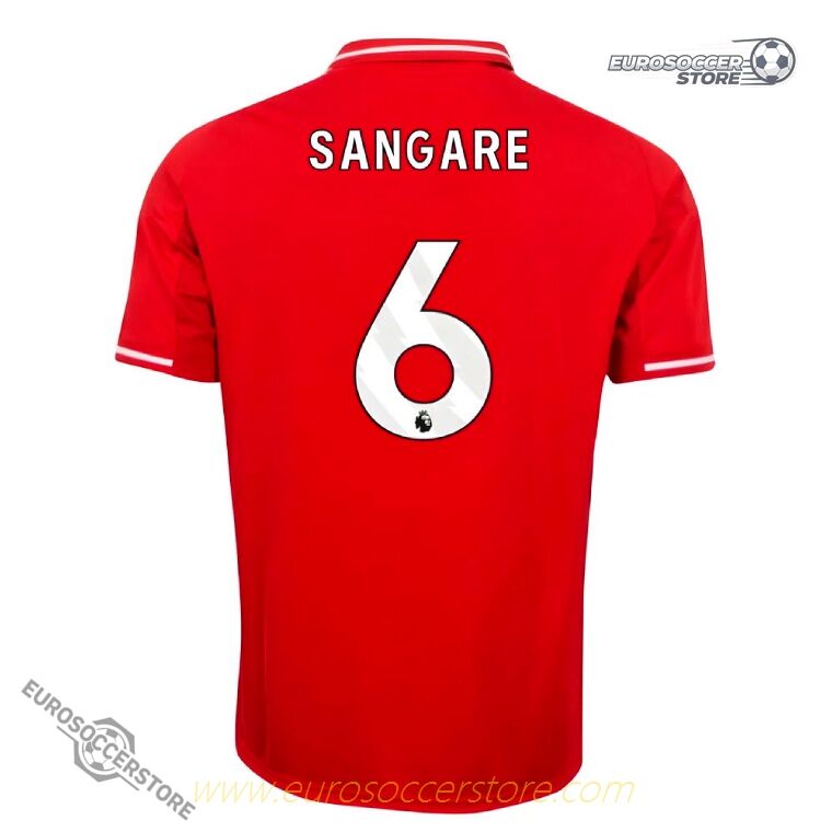 Nottingham Forest 25-26 Home Jersey with SANGARE 6 Printing