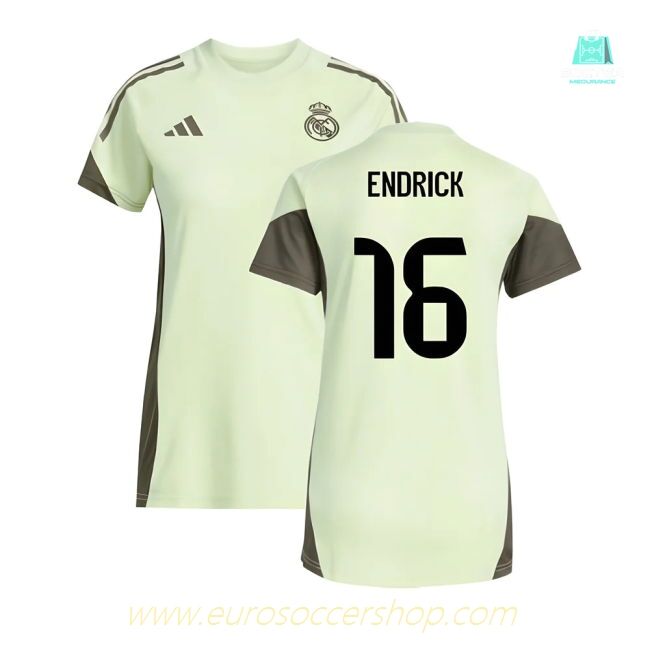 2025-2026 Real Madrid Training Jersey (Almost Lime) - Womens (Endrick 16)