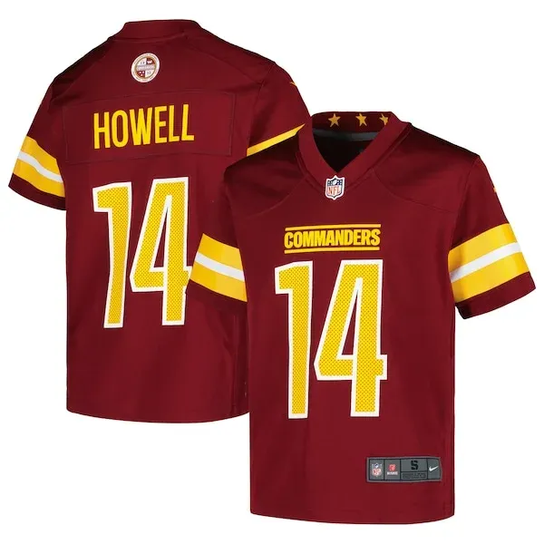 None Sam Howell Game Jersey - Burgundy | NFL Player Jersey | NFL Footb