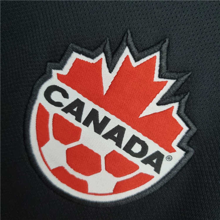 Canada World Cup 2022 Away Black Soccer Jersey Soccer Shirt - World