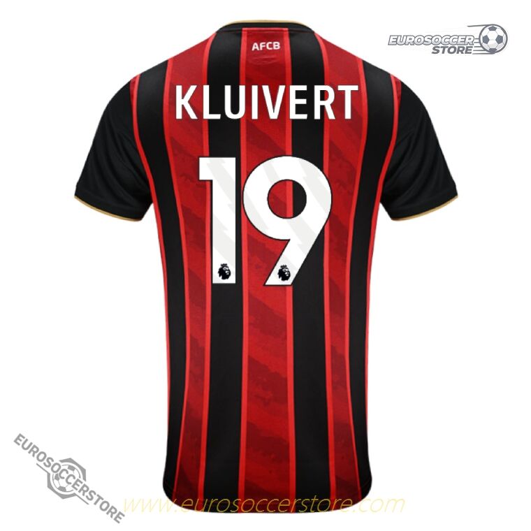 Bournemouth 25-26 Season Home Jersey Featuring KLUIVERT #19