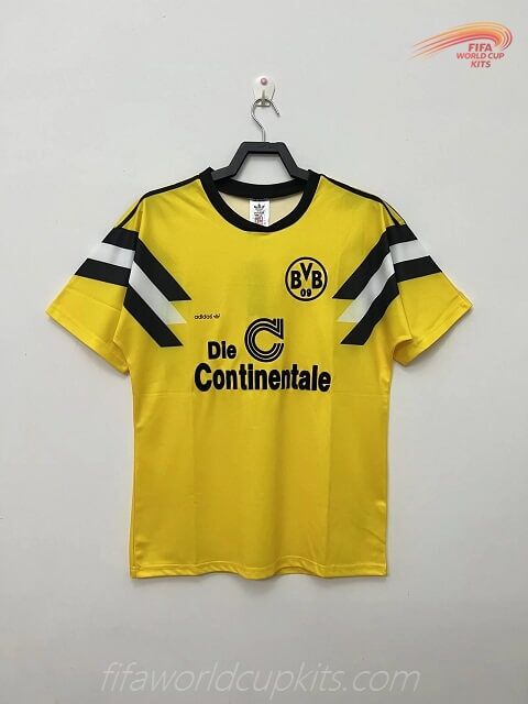 Dortmund 1989 Home Yellow Football Kit