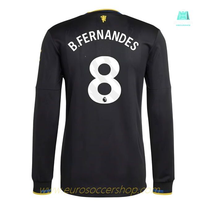 2025-2026 Man Utd Authentic Long Sleeve Third Shirt (B.Fernandes 8)