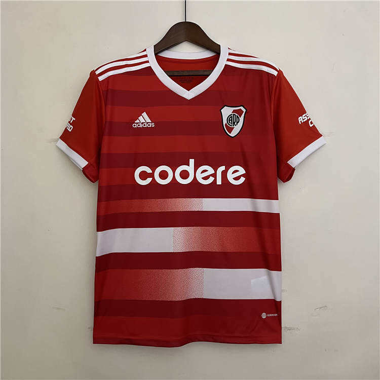 River Plate 2324 Away Red Soccer Jersey Footbal Shirt - Official