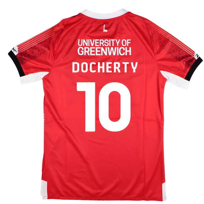 2025-2026 Charlton Athletic Home Shirt - Kids (Docherty 10)