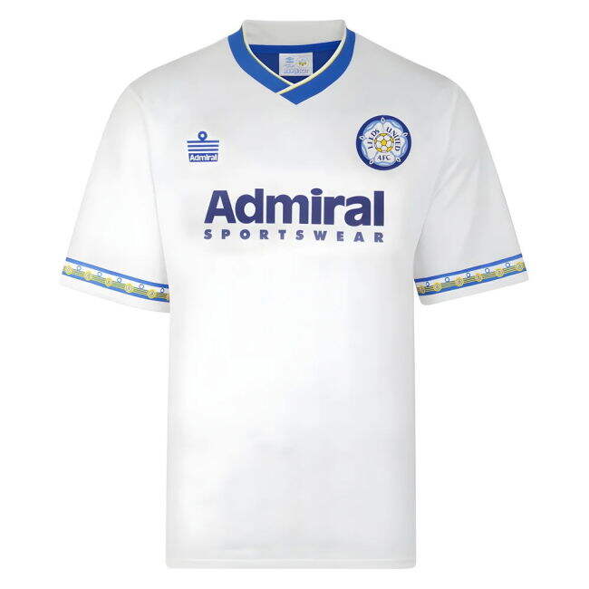 Score Draw Leeds United 1993 Admiral Retro Football Shirt