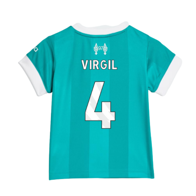 Vintage Liverpool 2025-2026 Liverpool Third Baby Kit (Virgil 4) for...