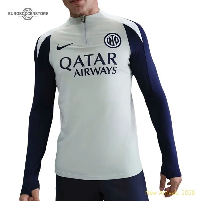 2025-2026 Inter Milan Strike Drill Top (grey Haze) - Premium Collection