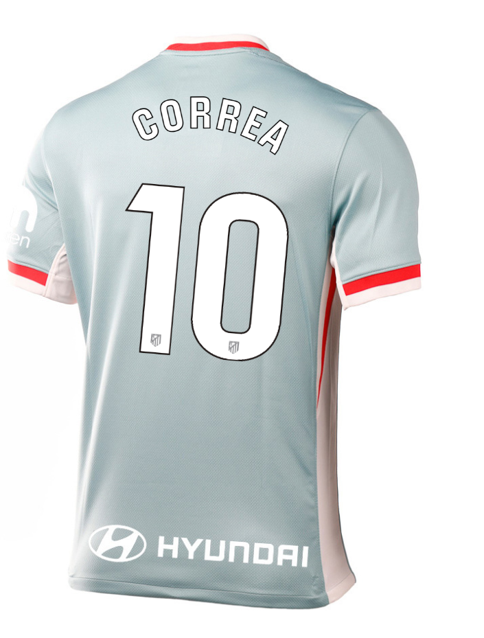 Atletico Madrid 24-25 Laliga Away Jersey with CORREA 10 Printing