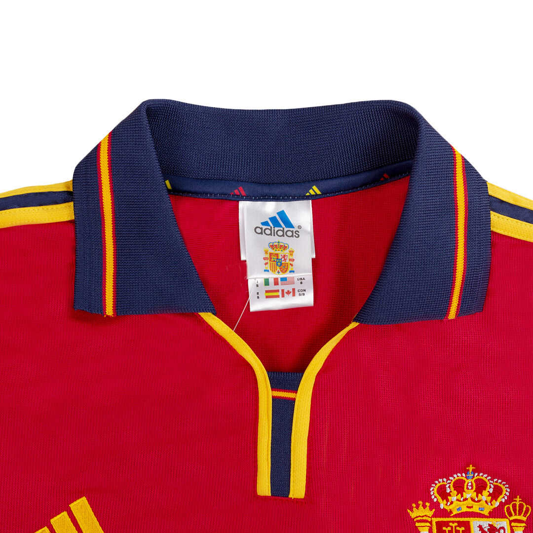 Retro 2000 Spain Home  Soccer Jersey Authentic Kit