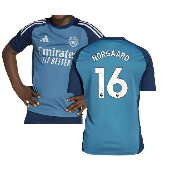 2025-2026 Arsenal Training Shirt (Blanch Blue) - Kids (Norgaard 16)...