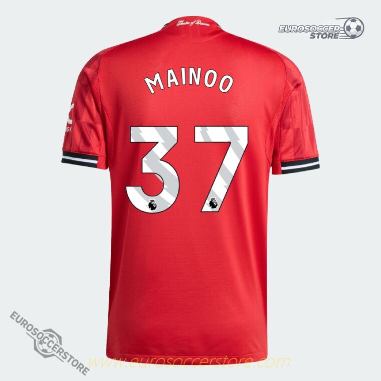 Manchester United 25-26 Home Jersey MAINOO #37 (Player Version)