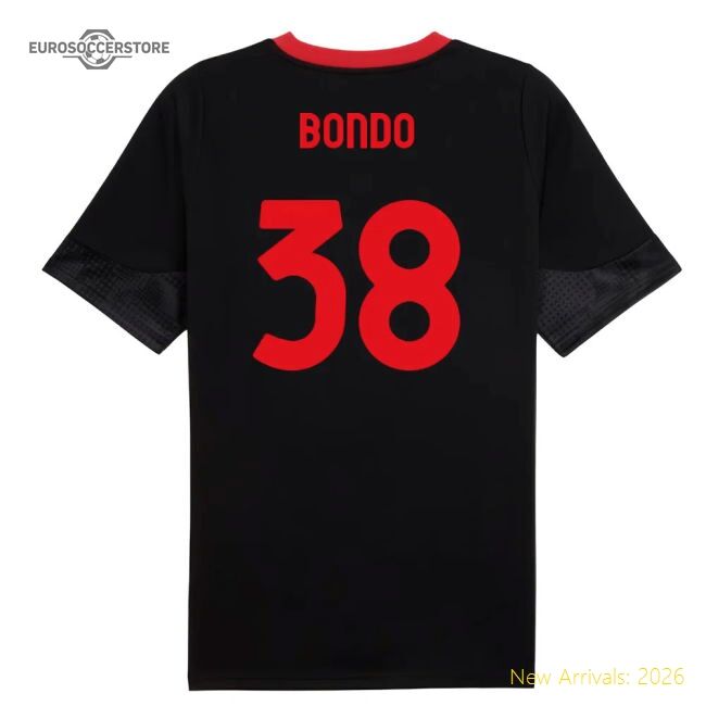 Excellent 2025-2026 Ac Milan Training Football Jersey (black) (bond