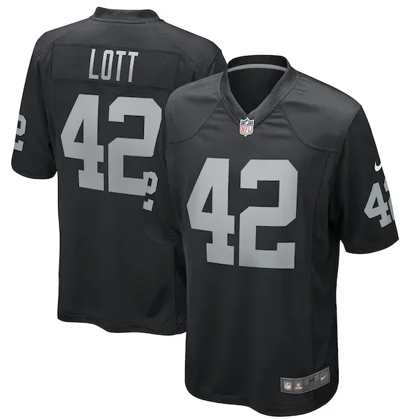 None Ronnie Lott Game Jersey - Black | NFL Player Jersey | NFL Footbal