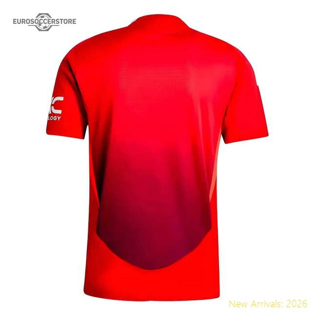 Official 2024-2025 Man Utd Authentic Home Shirt - Premium Quality