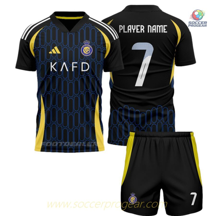 AL Nassr Away Soccer Football Shirt 2024-25 Edition Kids Edition Soccer Uniform