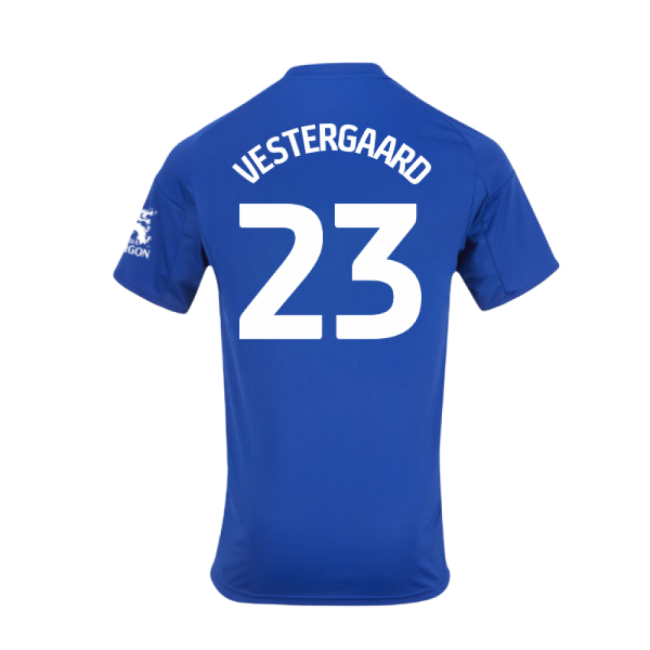 Vestergaard 23 Leicester Soccer Club Sleek Home Match Shirt