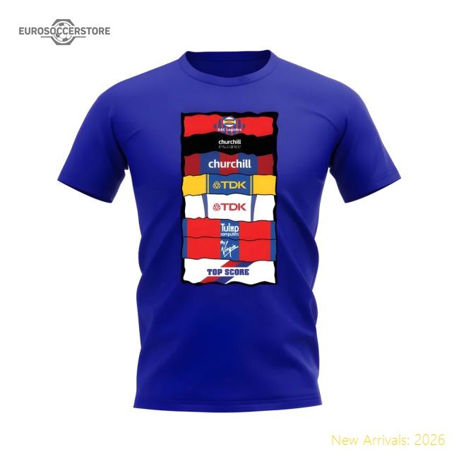 Premium Crystal Palace Sponsor History T-shirt (royal Blue) - Premium