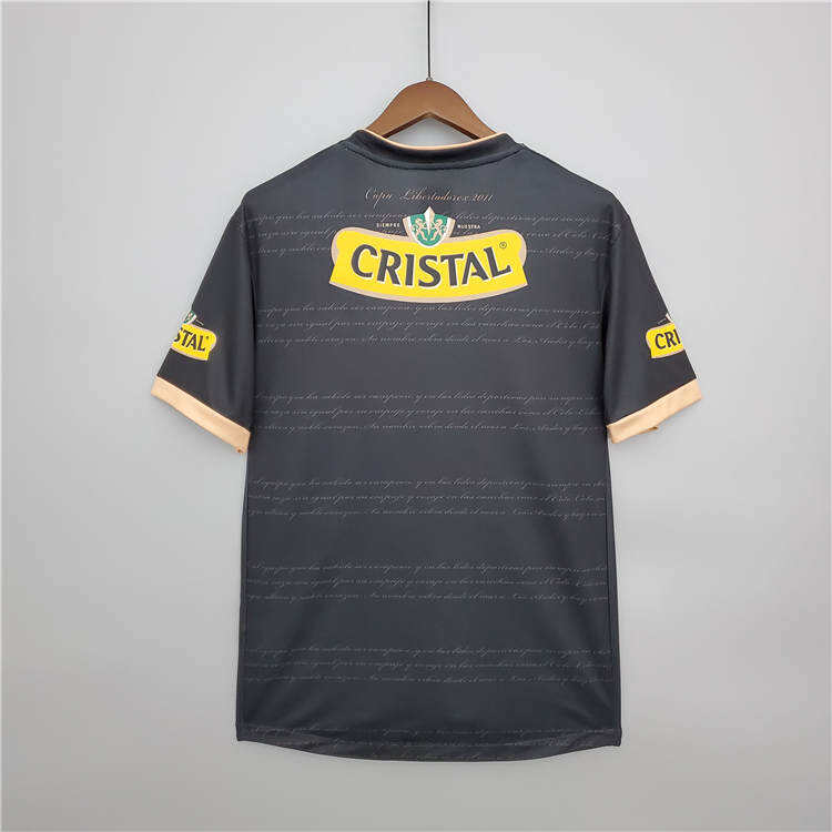 Colo-Colo Retro Soccer Jersey 2011 Black Away Football Shirt -