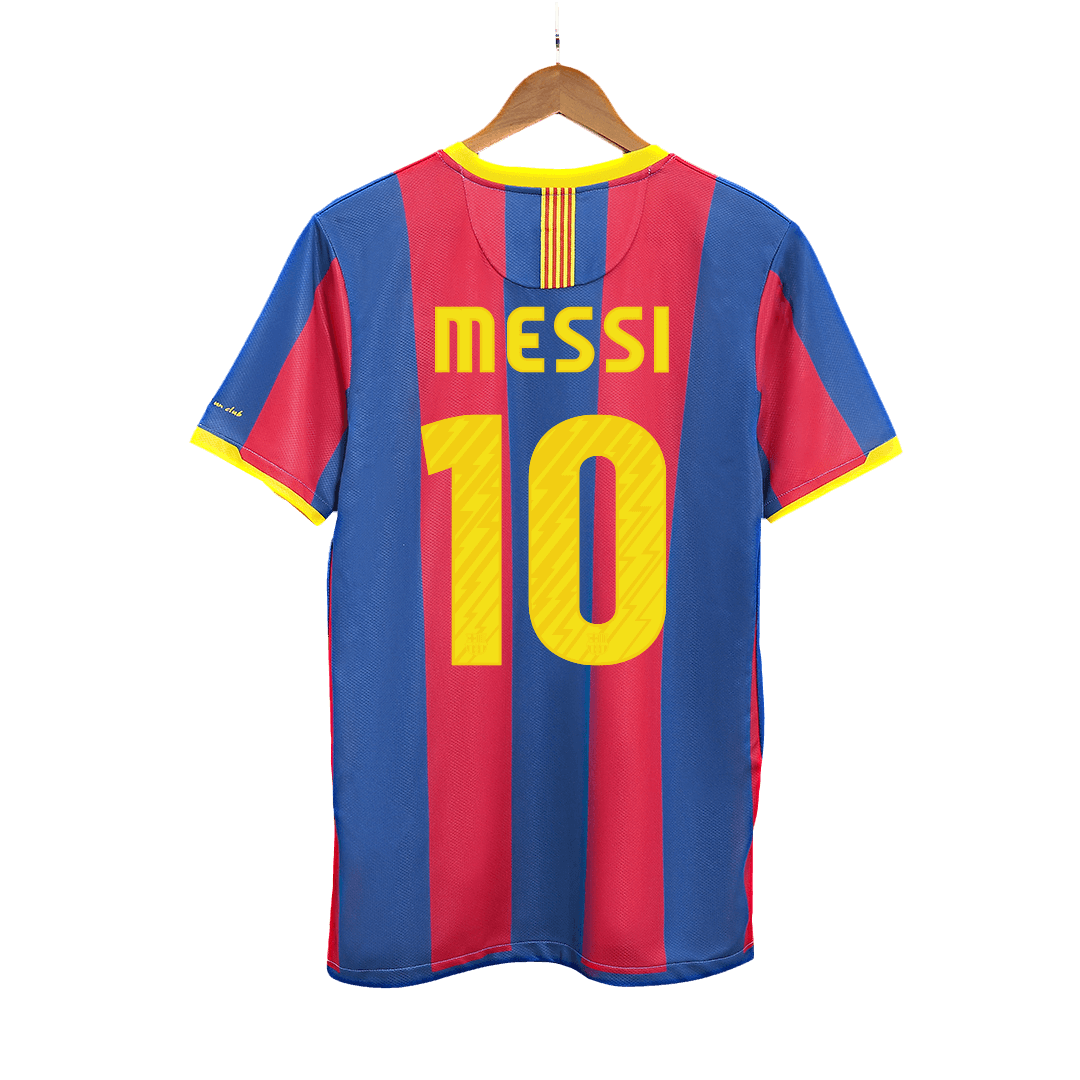 Retro MESSI #10 2010/11 Barcelona Home  Soccer Jersey Authentic Kit