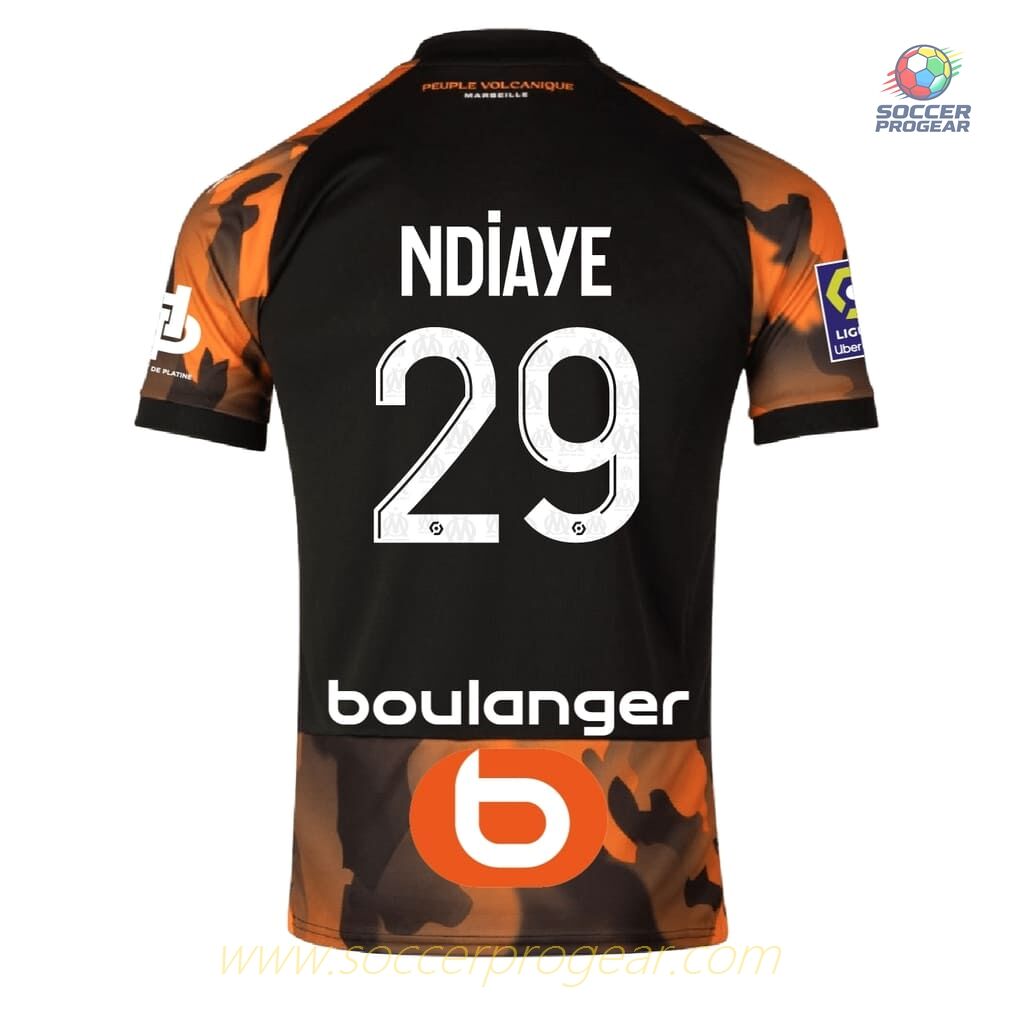 OM Ligue 1 NDiaye Third Football Team Jersey 2023 2024