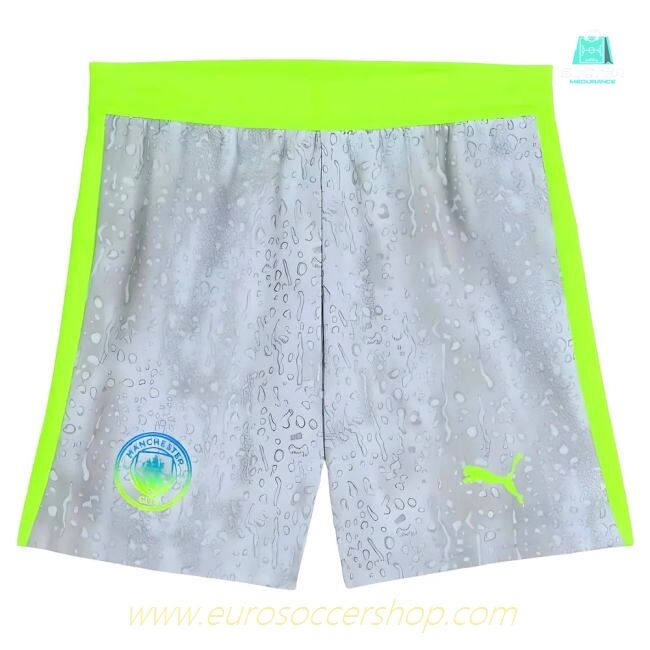 2025-2026 Man City Third Shorts (Cool Weather) - Kids