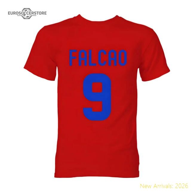 High-Quality Professional-Grade Falcao Atletico Madrid Hero T-Shirt (Red)