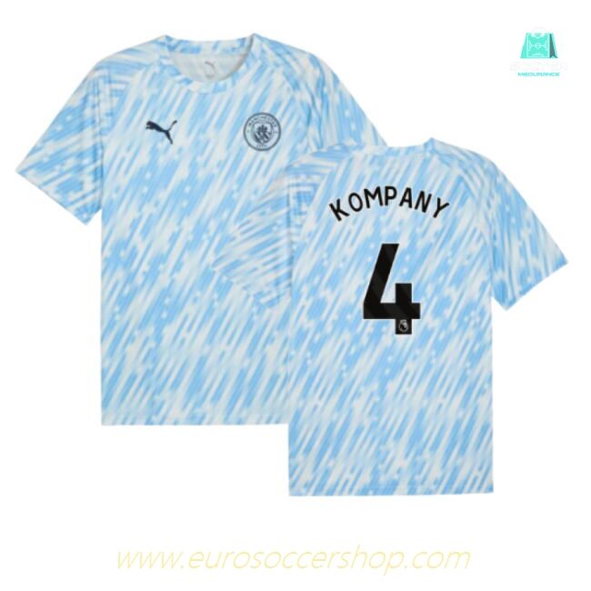 2025-2026 Man City Warm Up Jersey (Silver Sky) (Kompany 4)