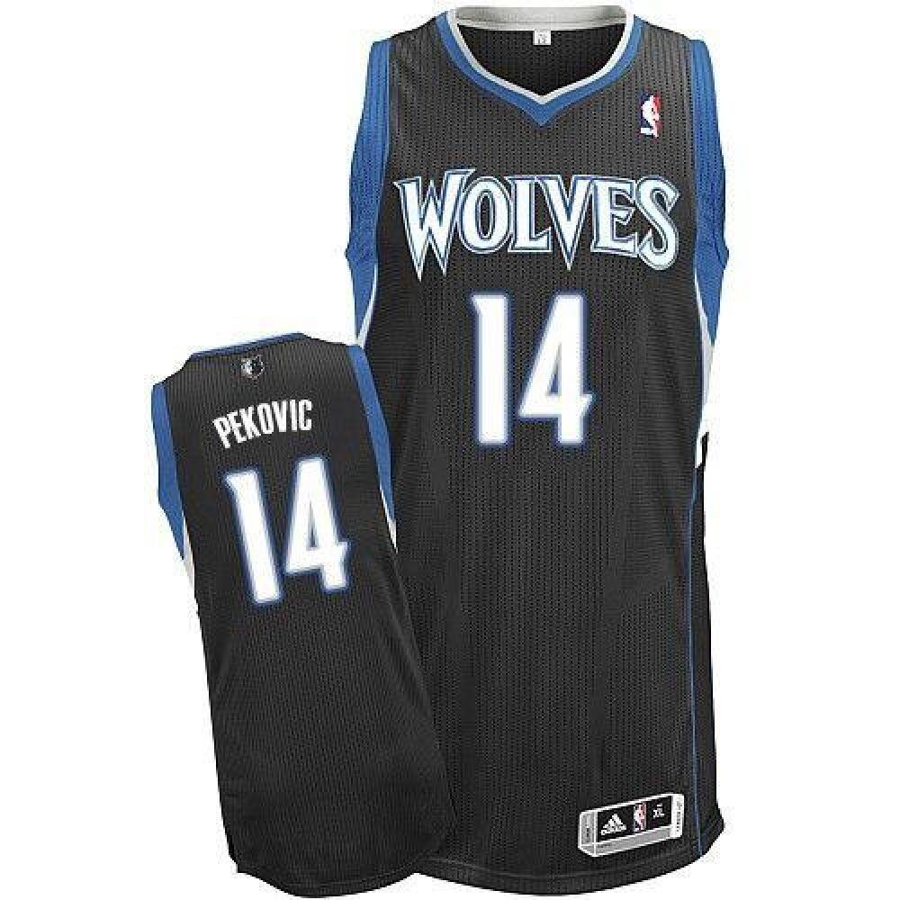 Affordable Men's Timberwolves #14 Nikola Black Basketball Jersey