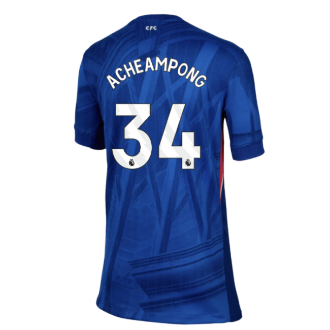 2025-2026 Chelsea Home Shirt (Kids) (Acheampong 34) - official style