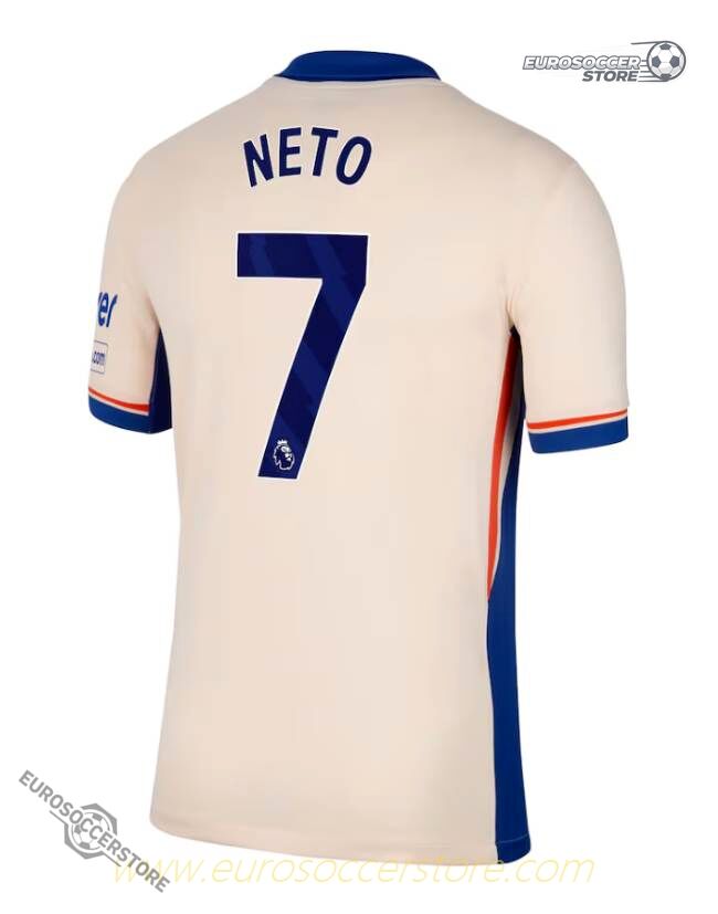 Chelsea's 24-25 Away Jersey featuring Neto with the number 7